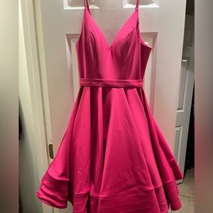 Hot pink dress
